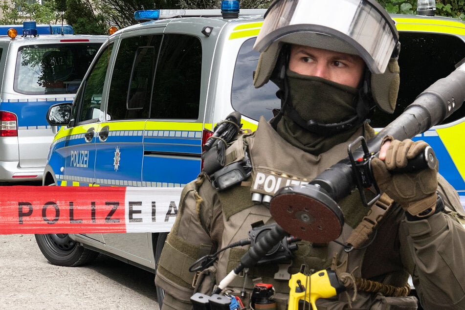 Rund 70 Polizisten, darunter auch Spezialkräfte, durchsuchten Grundstücke in drei Orten in Mittelhessen. (Symbolbild)