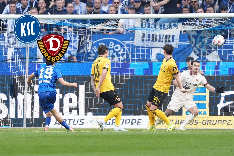 Spektakel-Spiel gegen den KSC! Elfmeter in der Nachspielzeit bricht Dynamo das Genick
