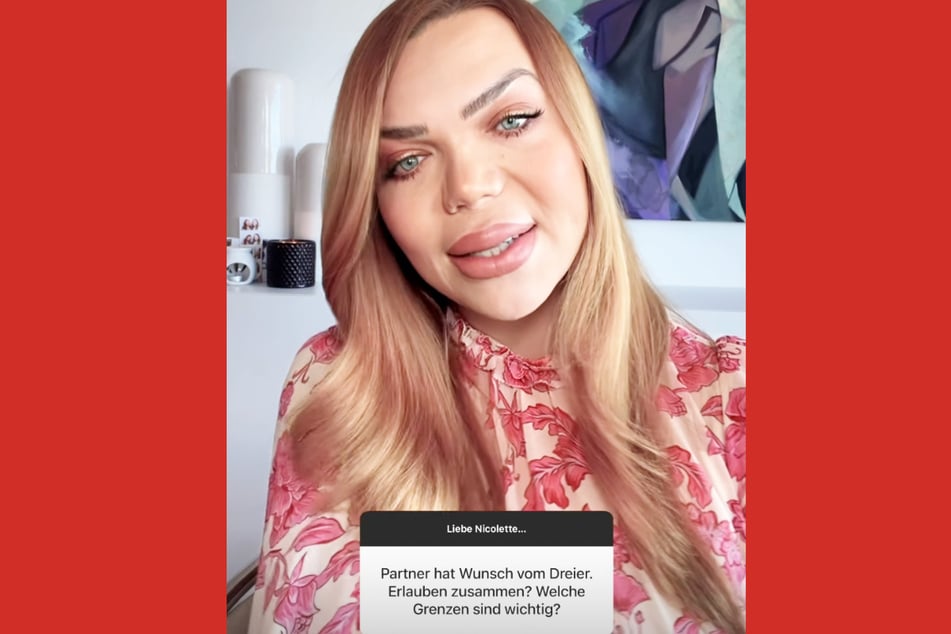 Die 37-Jährige mahnte, dass es bei erotischen Dreier-Konstellationen oft einen Verlierer gebe. "Eine Verliererin meistens!", betonte die Influencerin.