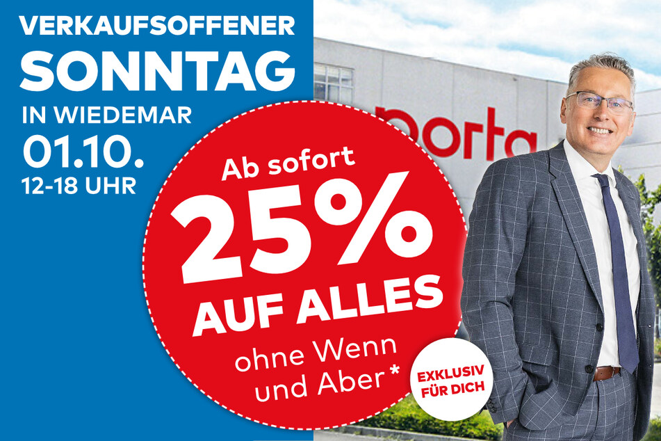 Mit einem Klicke könnt Ihr Euch 25 Prozent auf alles sichern.