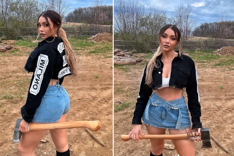 Primero modelo, luego leñadora! Después de su carrera, esta mujer toma un rumbo completamente extraño