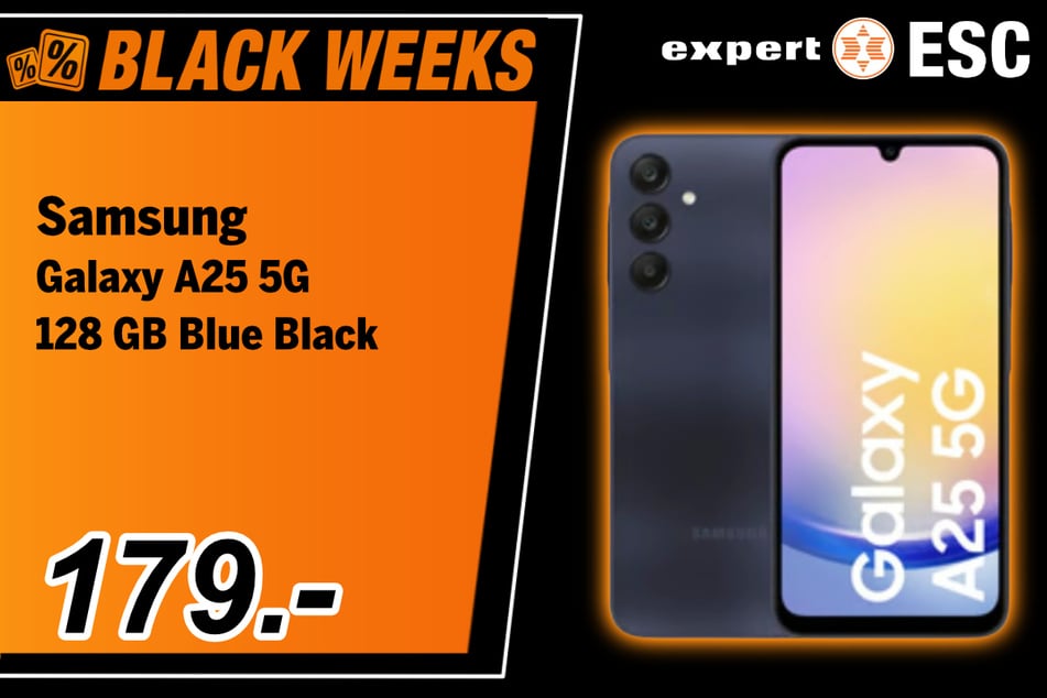 Das Samsung Galaxy A25 5G
für 179 Euro.