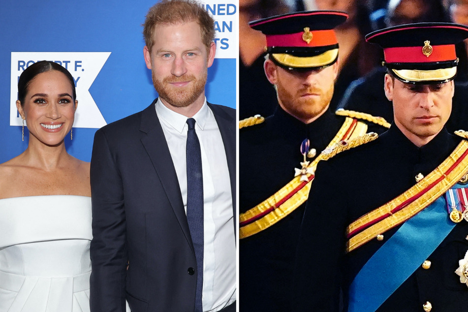 Prince Harry revealed his now-tense relationship with Prince William (r.) in the final three episodes of Harry &amp; Meghan.