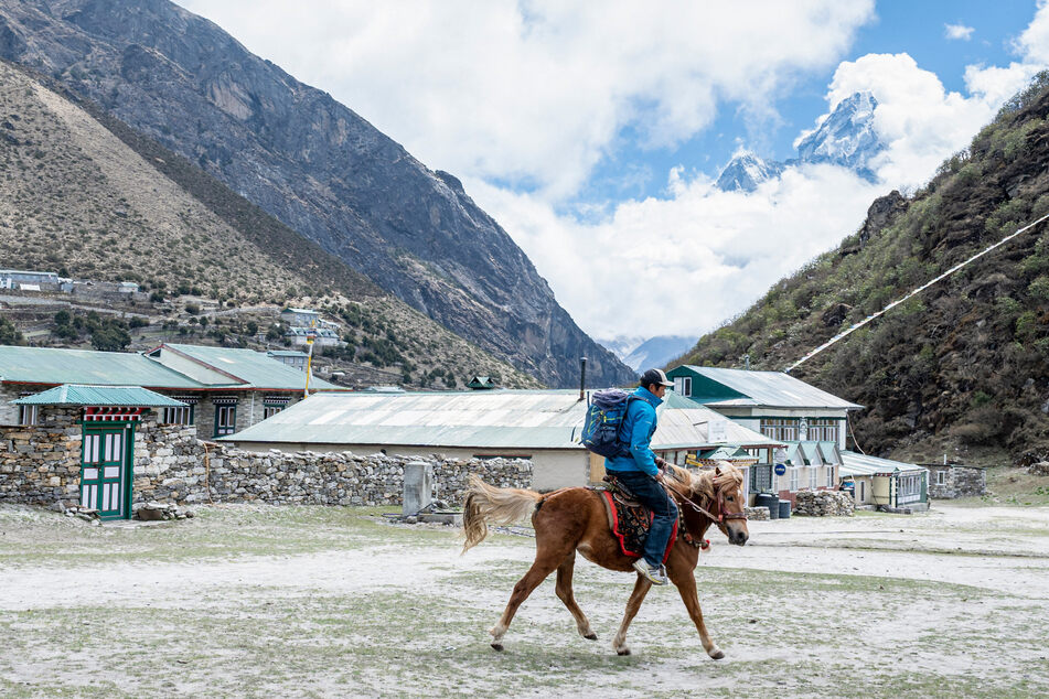 Vieles, was die Everest-Touristen verbrauchen, wurde vorab von Sherpas mit ihren Eseln hochgeschleppt. (Archivbild)