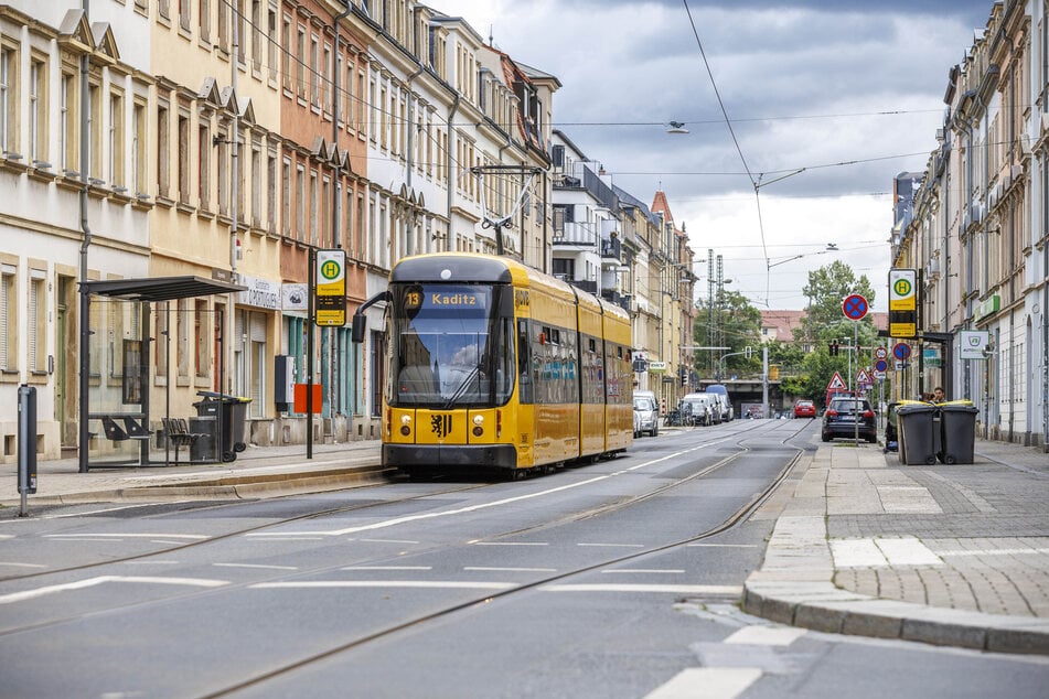 Die Linie 13 hält die kommenden Wochen nur noch von Kaditz kommend nach Prohlis an der Haltestelle "Bürgerstraße" in Pieschen.
