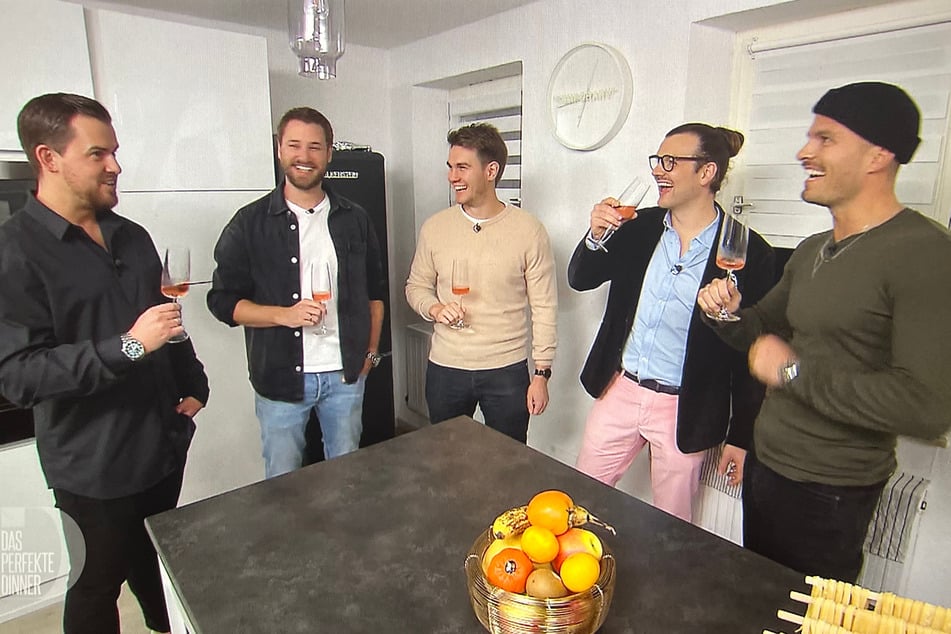 Die Männerrunde (v. l. n. r.): David (35), Thomas (39), Max (30), Marc (38) und Niklas (33).