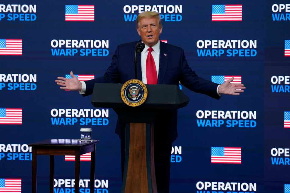 Washington: US-Präsident Donald Trump bei einer Veranstaltung auf dem Gelände des Weißen Hauses.