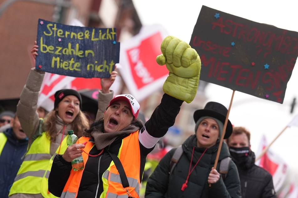 In vielen deutschen Bundesländern gab es am Mittwoch Streiks.