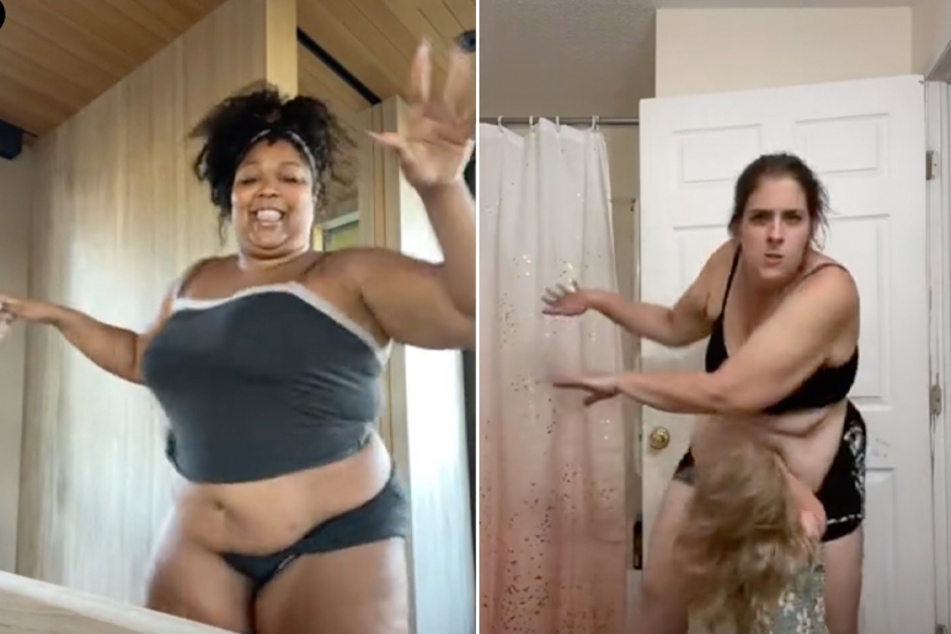 Lizzo dances alongside TikToker Jess Walsh to show there's no love like self-love!