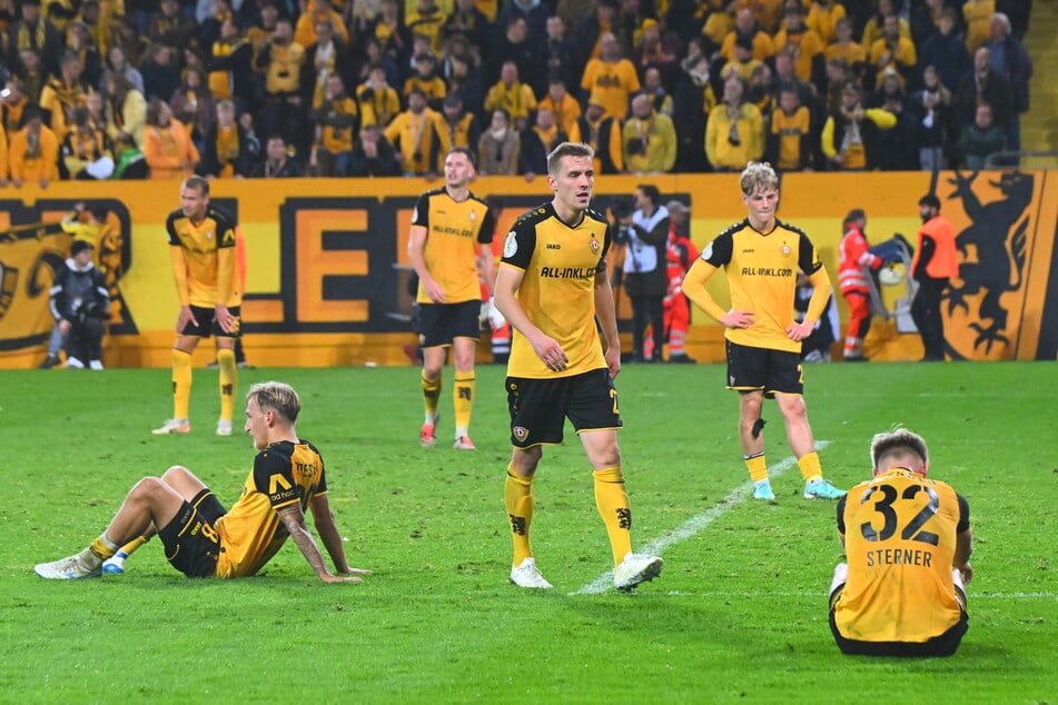 Nach der bitteren Niederlage im Pokal gegen Darmstadt waren die Dynamos natürlich niedergeschlagen.