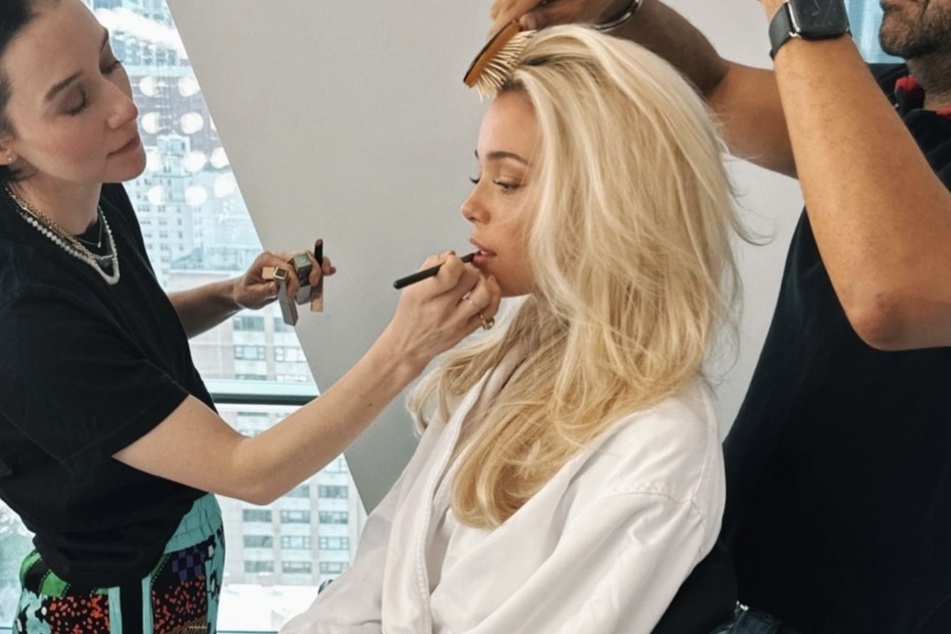 LSU star gymnast Olivia Dunne shares a sneak peek of a recent glam session in New York City via Instagram.