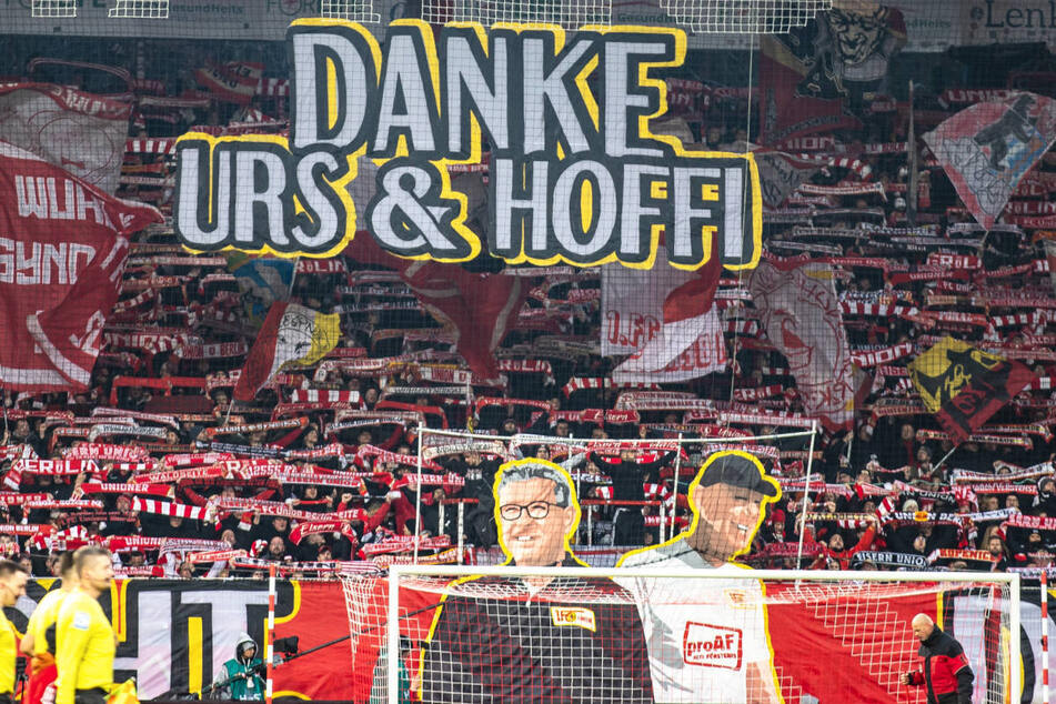 Urs Fischer und Markus Hoffmann waren bei den Union-Fans äußerst beliebt und wurden würdevoll in der Alten Försterei verabschiedet.