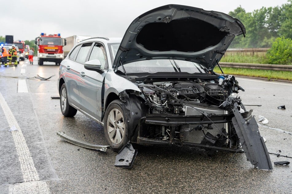 Die A4 bei Weimar war wegen eines Unfalls am Sonntagabend zeitweise gesperrt.