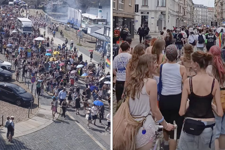 "Gegen die Faschisierung und autoritäre Wende": Queer Pride zieht durch Dresden