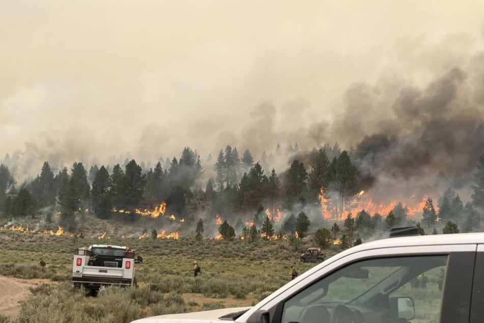 Feuerwehrleute sind im US-Bundesstaat Oregon derzeit mit einem "Megabrand" konfrontiert.