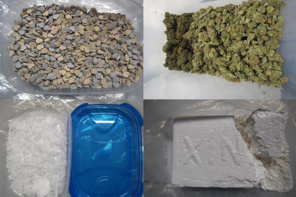 Über zehn Kilogramm verschiedener Drogen im Wert von 100.000 Euro fanden die Polizisten in der Mainzer Wohnung.