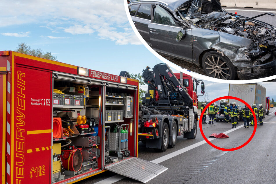 Audi überholt von rechts und kollidiert mit Laster: Fahrer (30) und Beifahrer (45) schwer verletzt