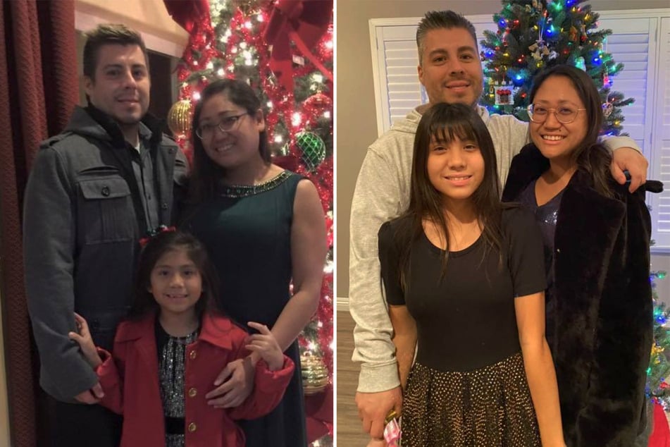 Suze, Andrew y su hija en común, Kaila, no podían creer su suerte.