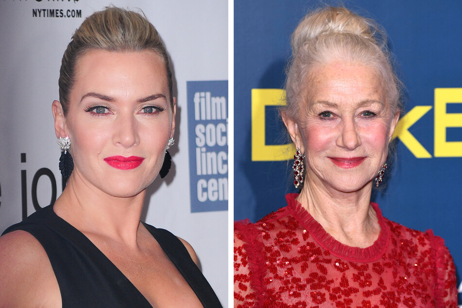 Kate Winslet (l.) will present the SAG Life Achievement Award to fellow actor Helen Mirren (r.) at the 28th Annual Screen Actors Guild Awards.