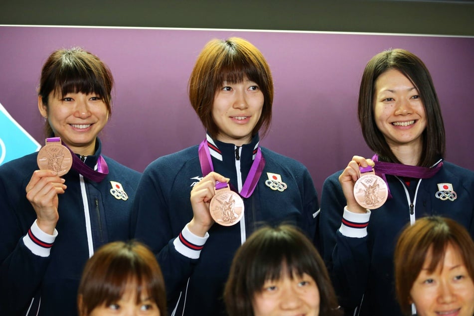 Ai Akimoto (43, l.) gewann mit Japan bei den Olympischen Sommerspielen 2012 in London Bronze.