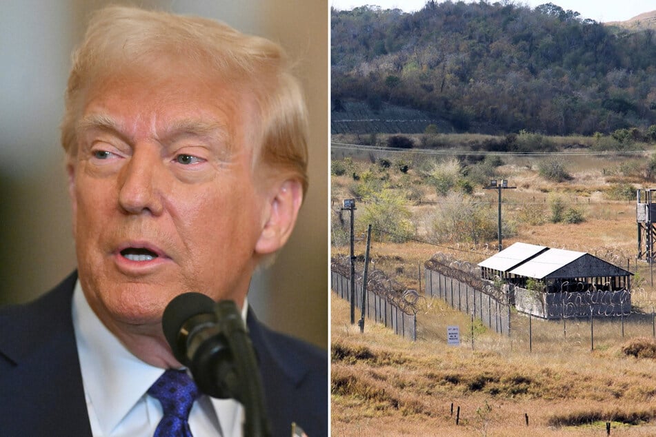 President Donald Trump said Wednesday he planned to detain "criminal illegal aliens" at the notorious Guantanamo Bay military prison.