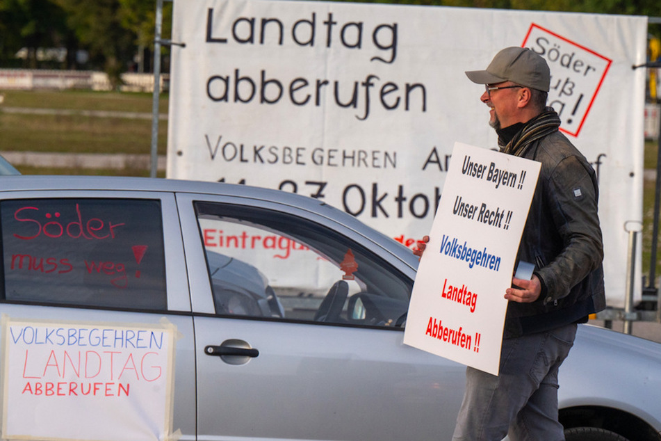 Ein "Querdenker"-Bündnis hatte das Volksbegehren gegen den Landtag initiiert.