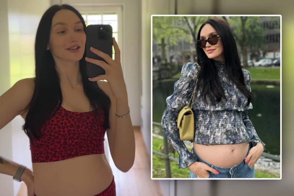 Babybauch zu klein? Model Anna Adamyan ist schon in der 31. Woche schwanger
