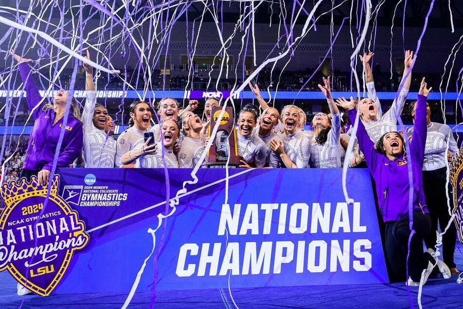 Gymnastics and LSU Fans were thrilled over the historic win for Olivia Dunne and her teammates and didn't hold back, sharing hundreds of comments.