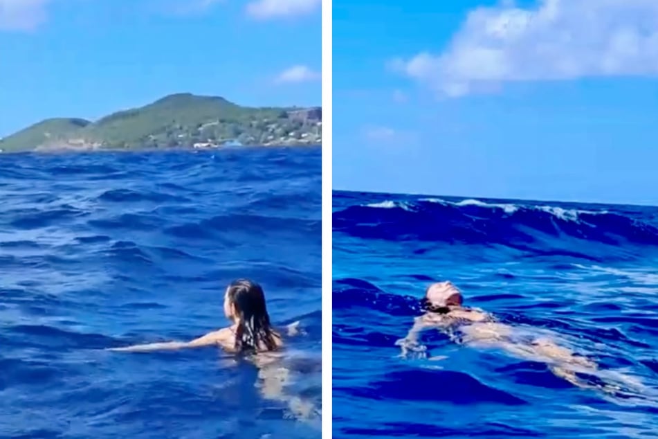 Auf ihrer Reise nach Bequia schwamm Jessica Klepser (51) dort, wo das Flugzeug verunglückte.