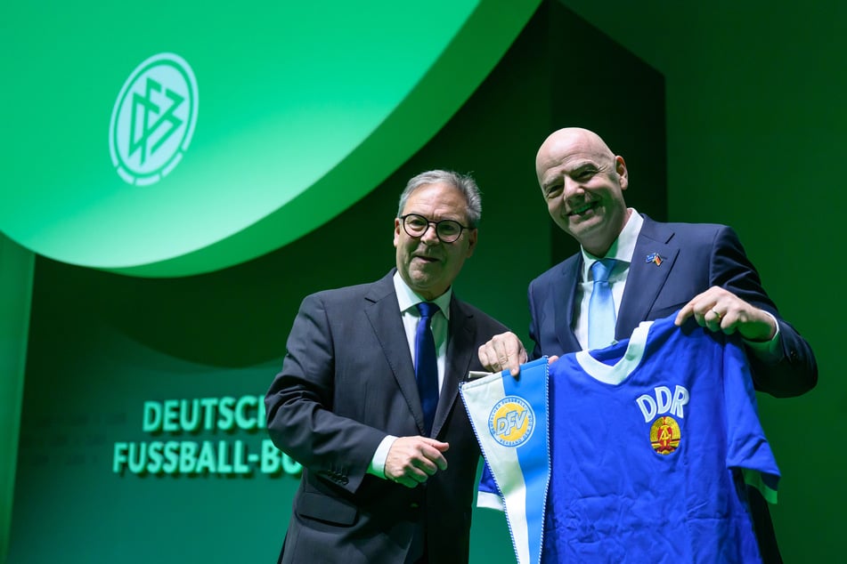 FIFA-Boss Infantino war für das 125. Jubiläum des DFB zu Gast in Leipzig.