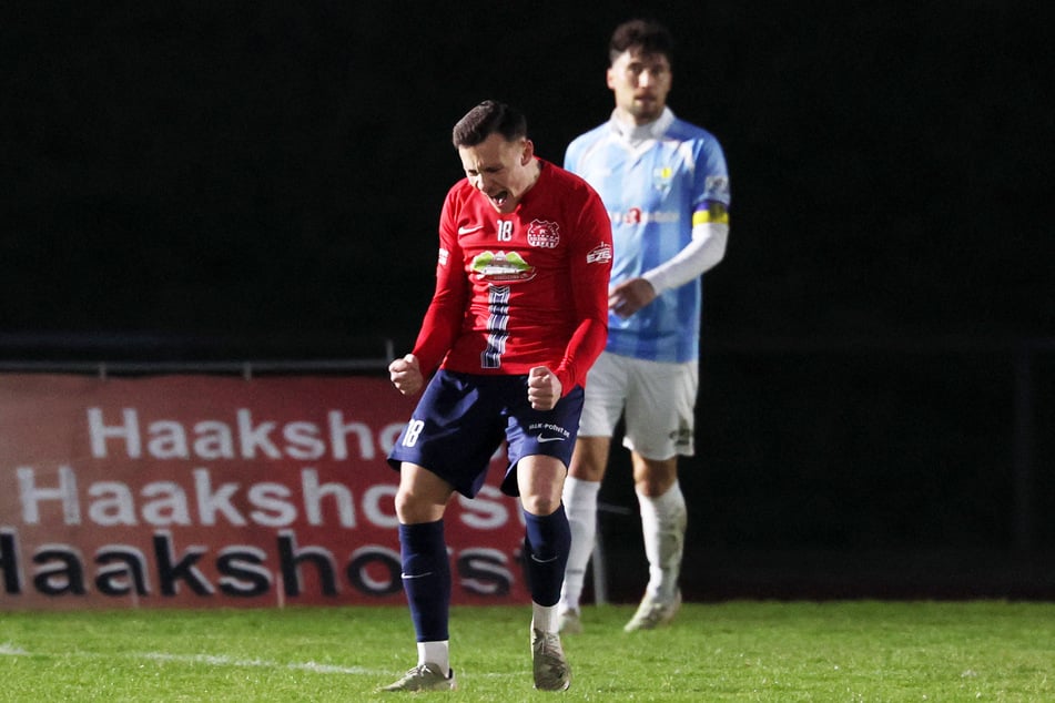 Beim Spiel gegen den CFC traf Marcus Niemitz (25) zum 1:0 für Eilenburg.