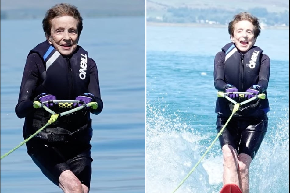 Who is the oldest water skier in the world?