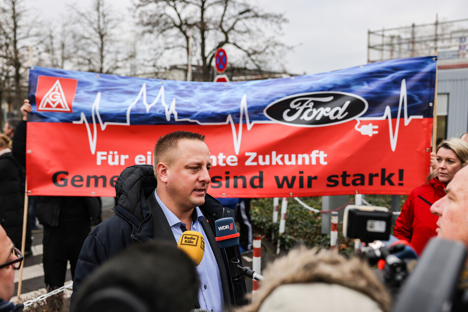 Zu Beginn des Jahres hatten etliche Beschäftigte aus den Kölner Ford-Werken gegen den Stellenabbau protestiert.
