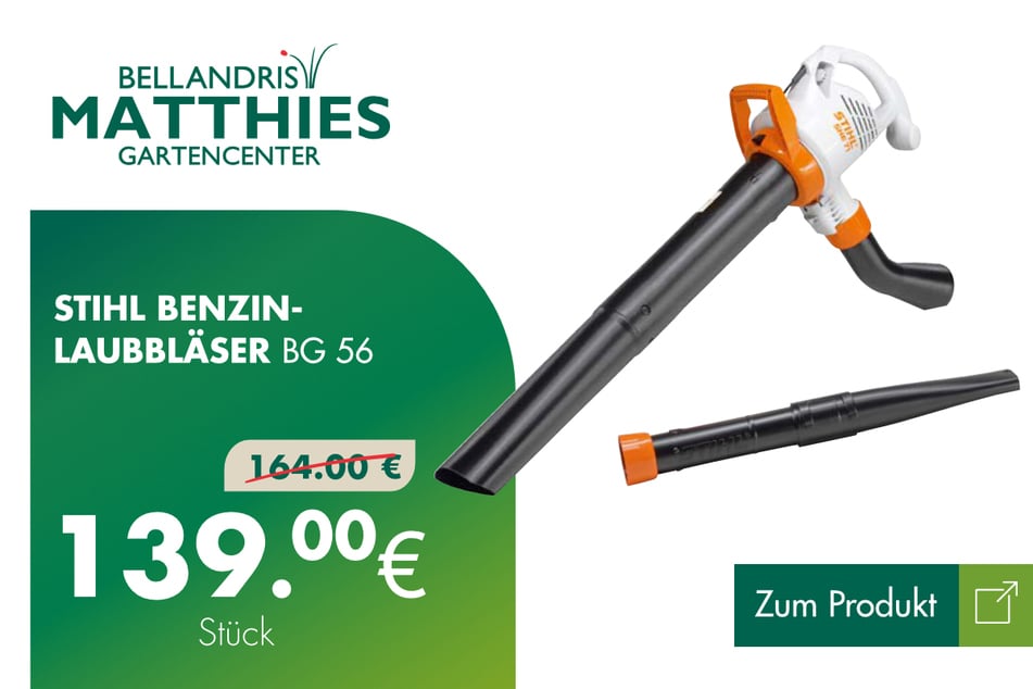 Stihl Benzin-Laubbläser für 139 Euro.
