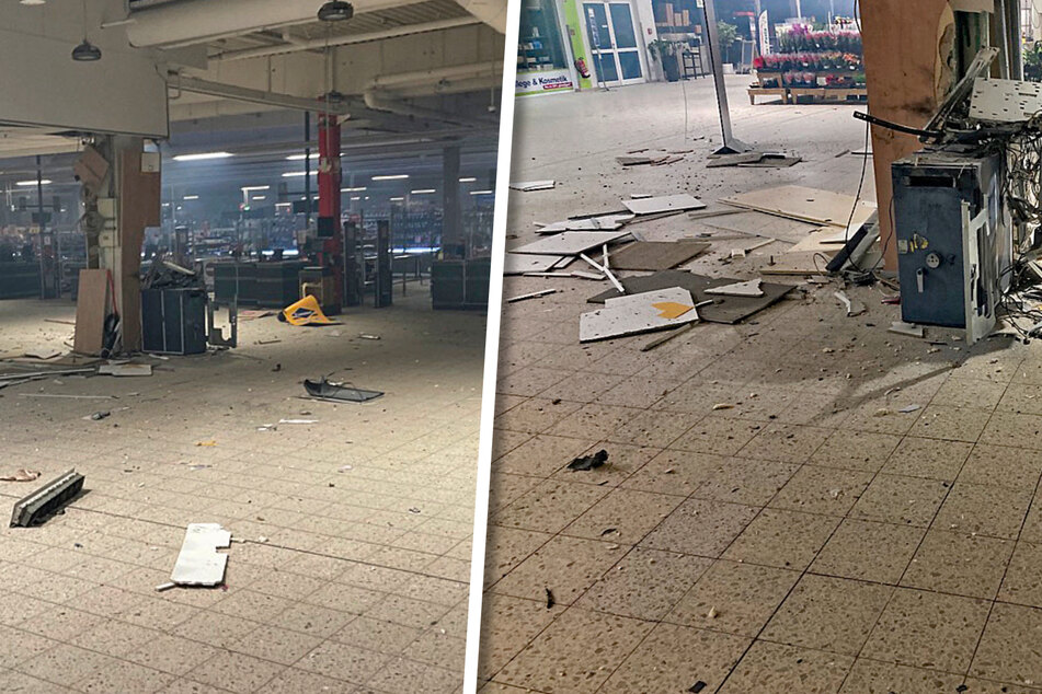 Trümmerteile fliegen meterweit: Geldautomat in Ratinger Einkaufscenter gesprengt