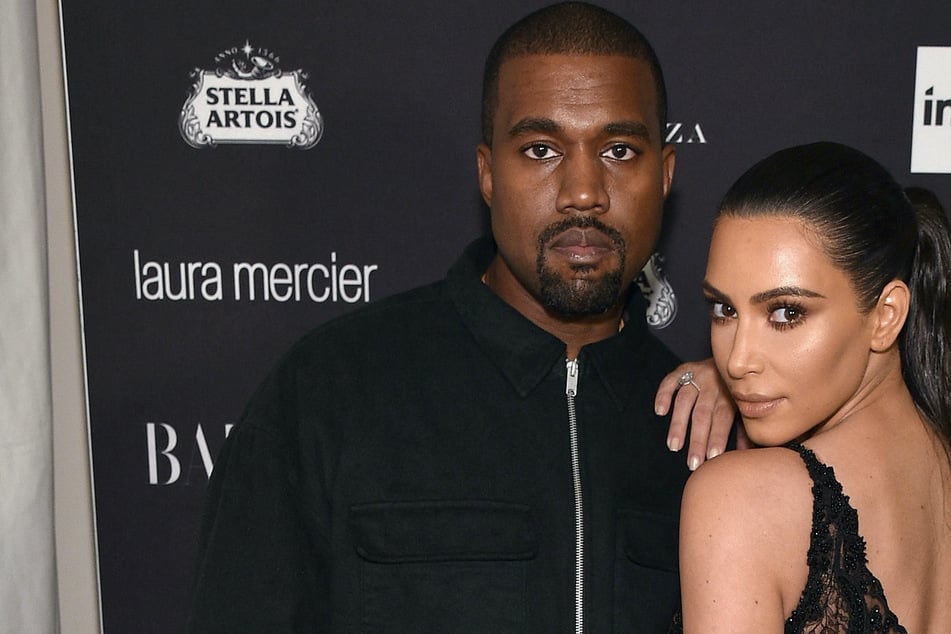 Kim Kardashian and Kanye West reunite at Saint's soccer game