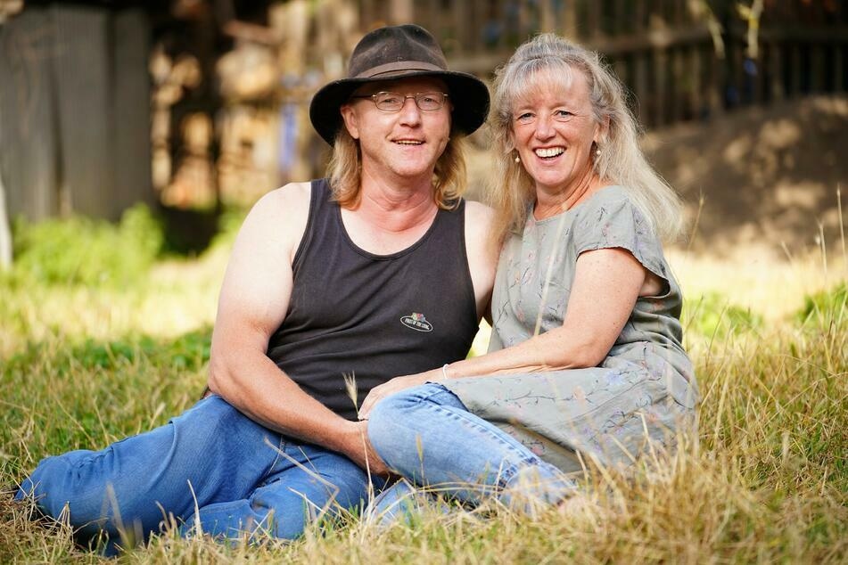 "bauer suicht Frau" auf dem 2. Platz: Highland-Rinderzüchter Lutz Kuhne (52) ging mit seiner auserwählten Steffi (54) in die Hofwoche.