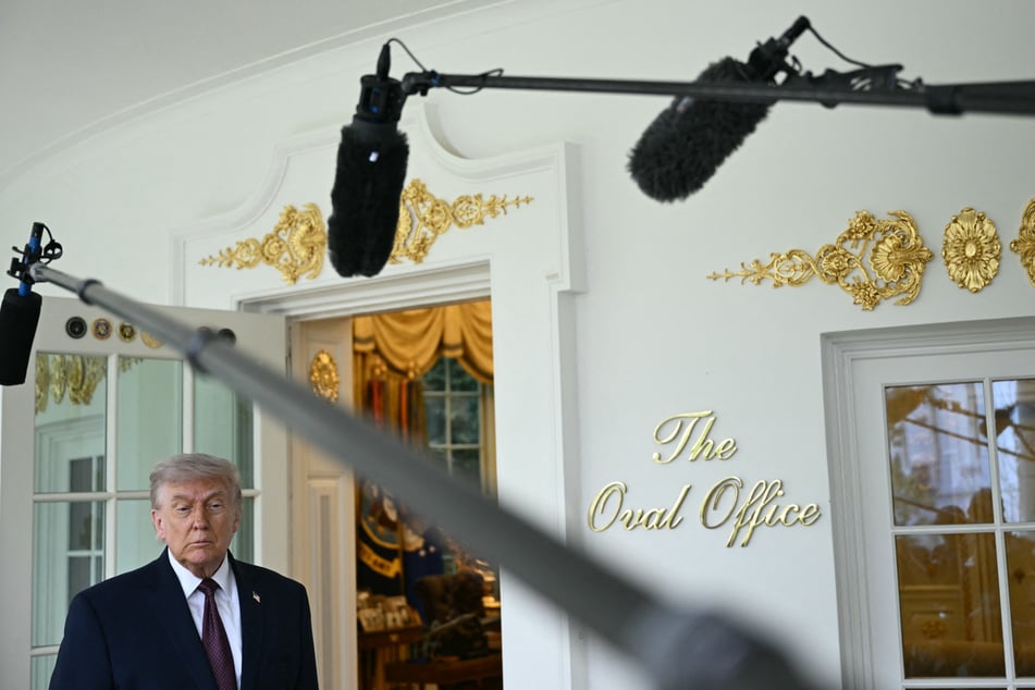 Trump veered into unexpected topics during his press conference at the Oval Office.