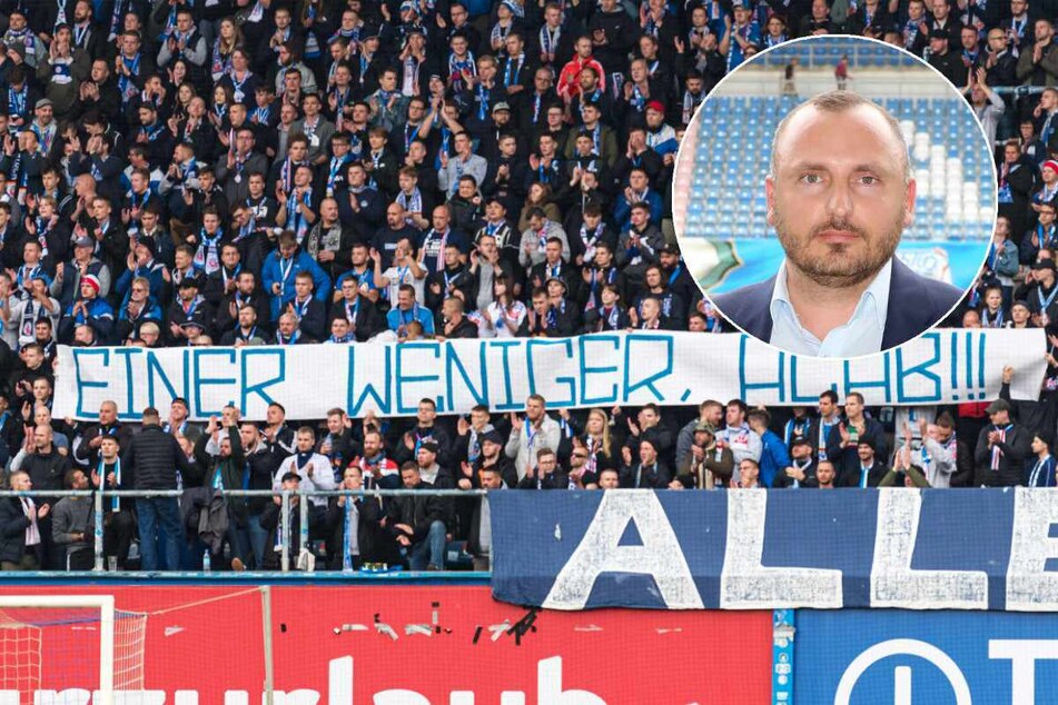 Robert Marien (40), Vorstandsvorsitzender von Hansa Rostock, hat das Banner aufs Schärfste verurteilt.