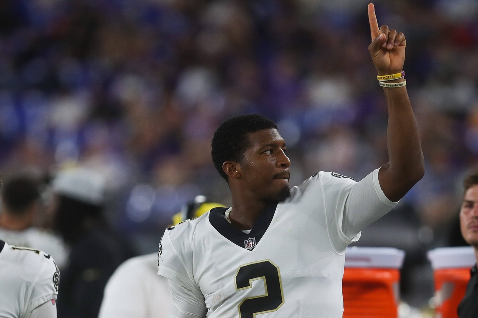 Saints QB Jameis Winston threw for five touchdowns from just 14 completed passes in New Orleans' win over Green Bay on Sunday.