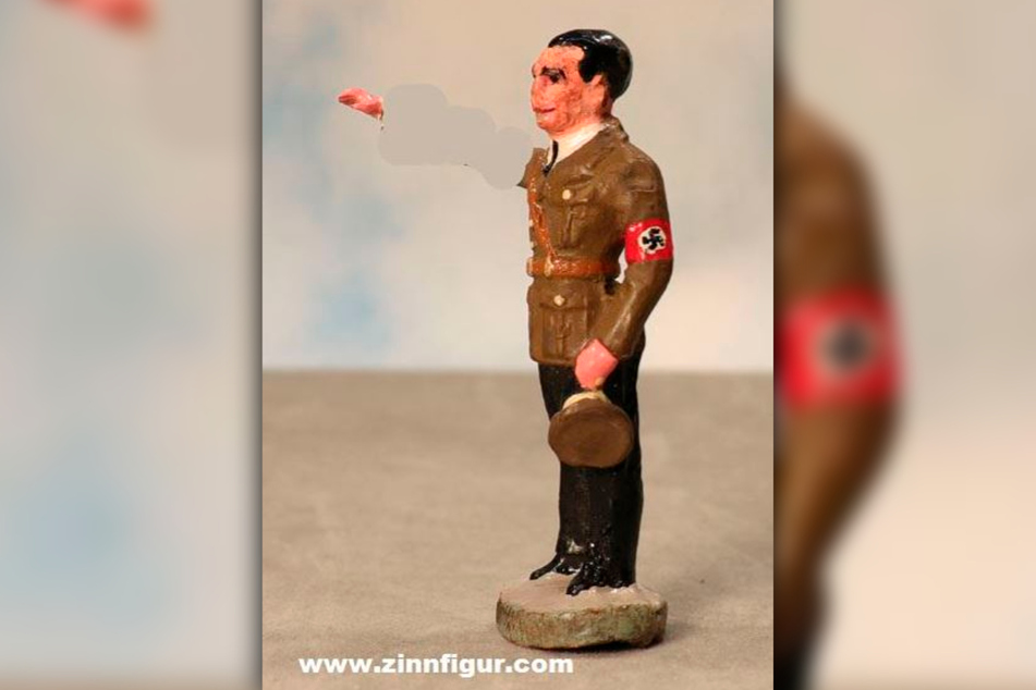 Reichspropaganda-Popanz: Joseph Goebbels als Zinnfigur.