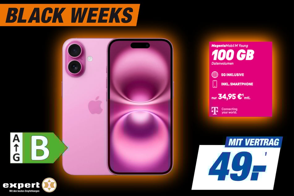 Apple iPhone 16
für 49 Euro im Vertrag¹.