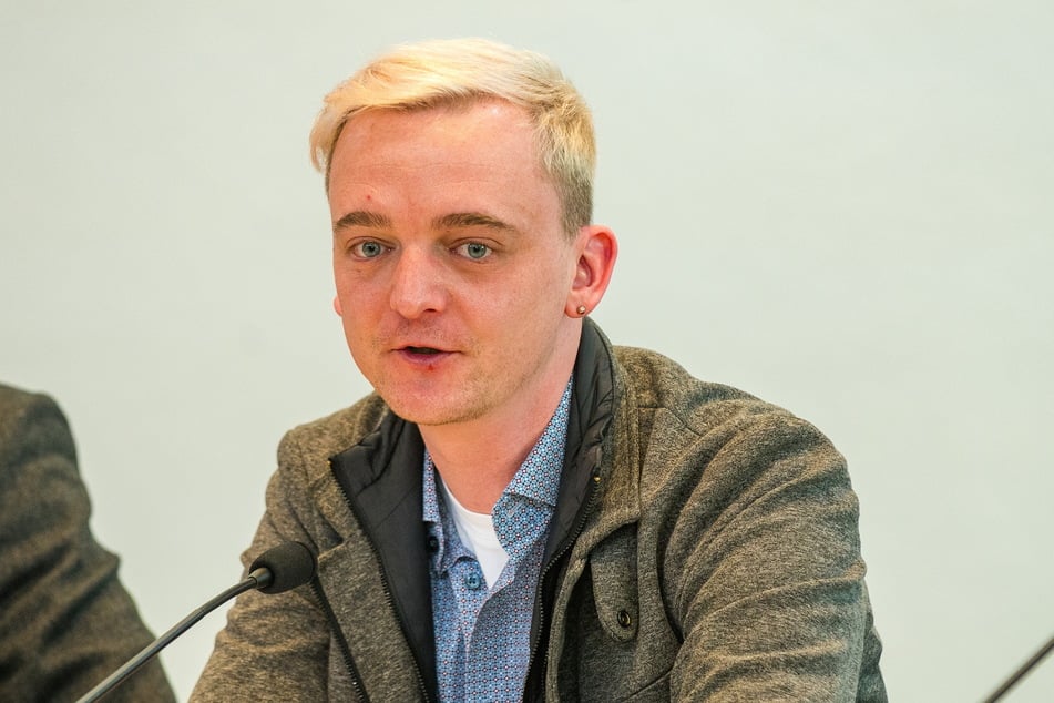 Marco Böhme (36, Linke) schimpft auf die Sparpolitik der Bundesregierung.