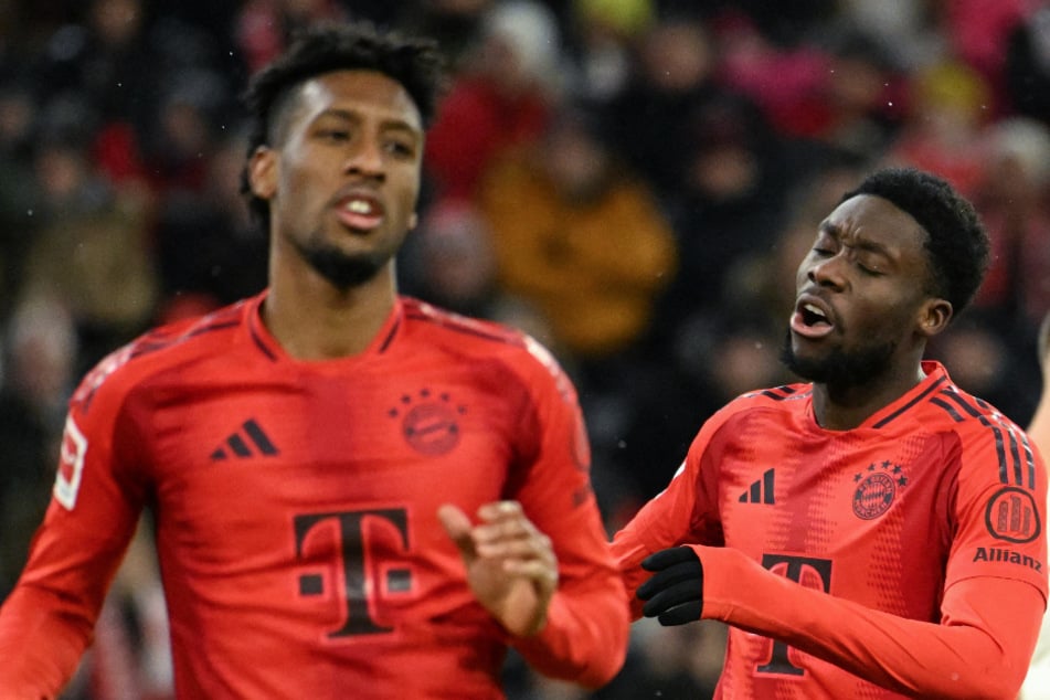 Kingsley Coman (28, l.) und Alphonso Davies (24) haben sich einen Muskelfaserriss zugezogen.