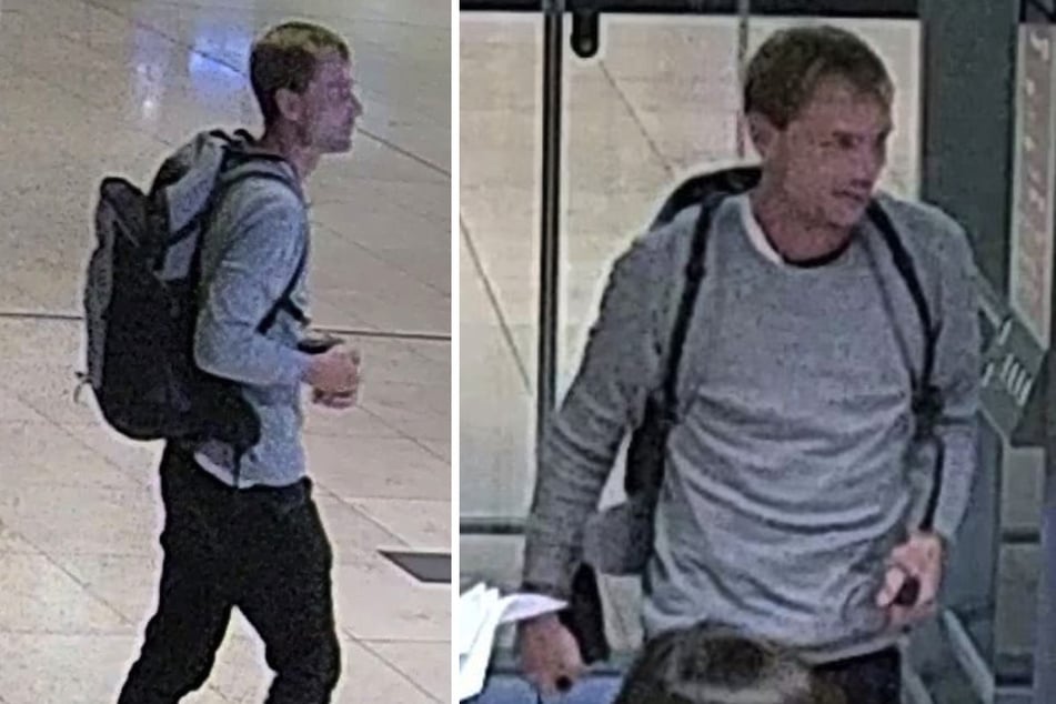 Mit diesen Fotos sucht die Polizei nach einem mutmaßlichen Dieb vom Flughafen BER.