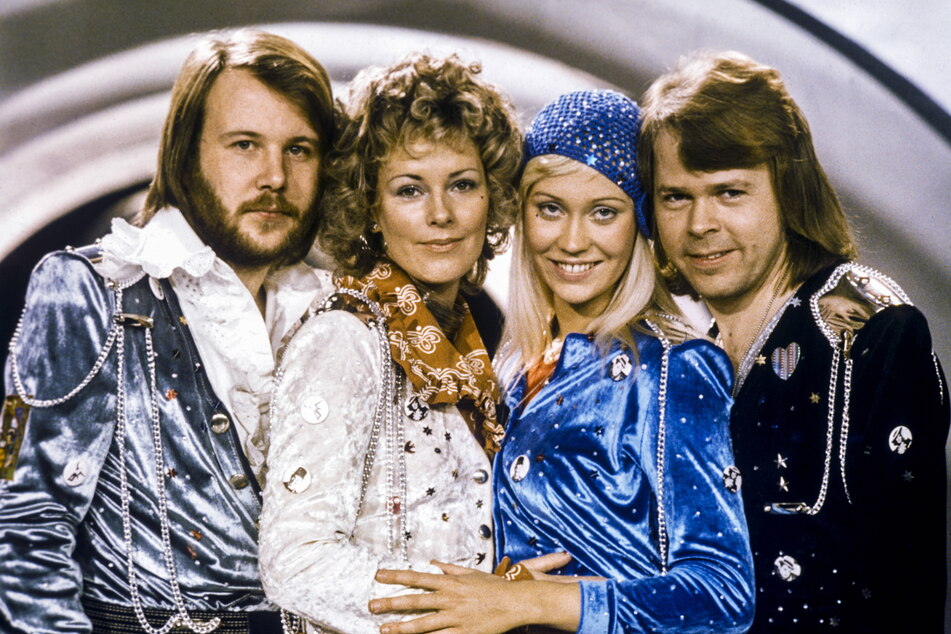 ABBA - das Original 1974: Benny (v.l.), Anni-Frid, Agnetha und Björn.