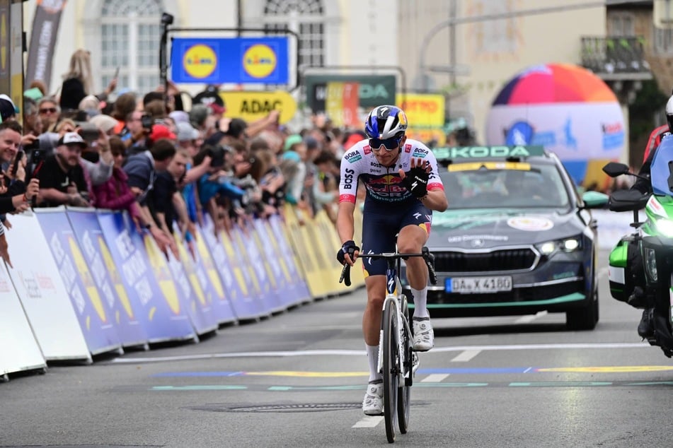 Einer der wenigen Stars 2025 bei der Deutschland-Tour: Florian Lipowitz (25).