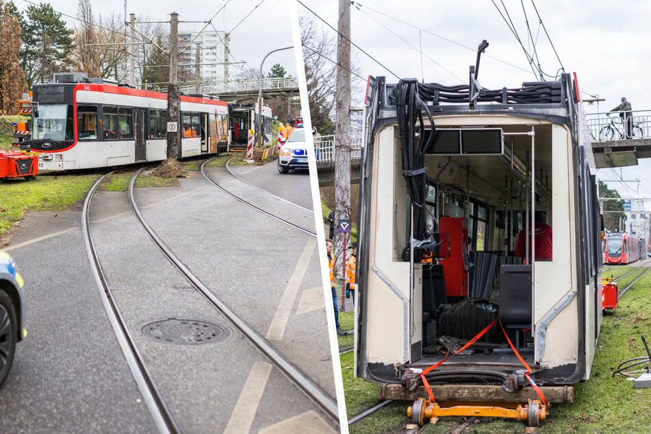 Straßenbahn auseinander gerissen! 14 Personen bei Unfall verletzt