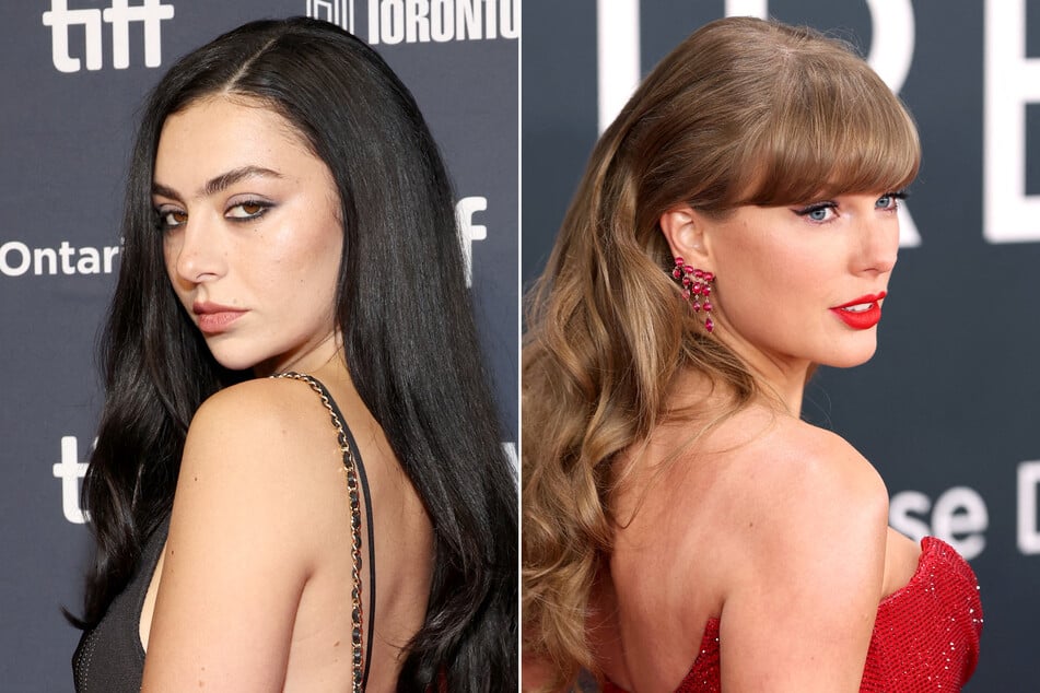 Taylor Swift (r.) fans are speculating that her new song Actually Romantic