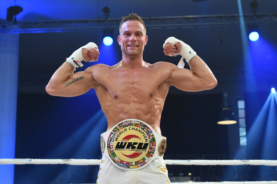 2018 wurde Sebastian Preuss Weltmeister im Thaiboxen (Foto: Felix Hörhager/dpa).
